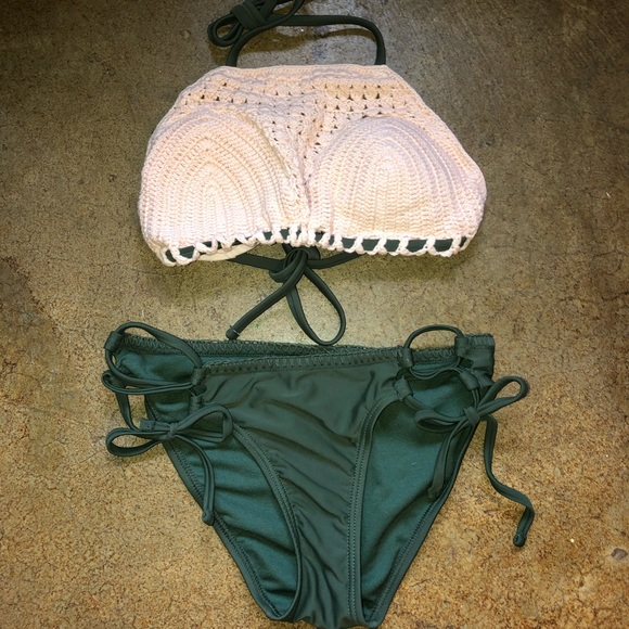 Xhilaration Other - NWOT Xhilaration Bikini Crochet Top Bottoms XS/M